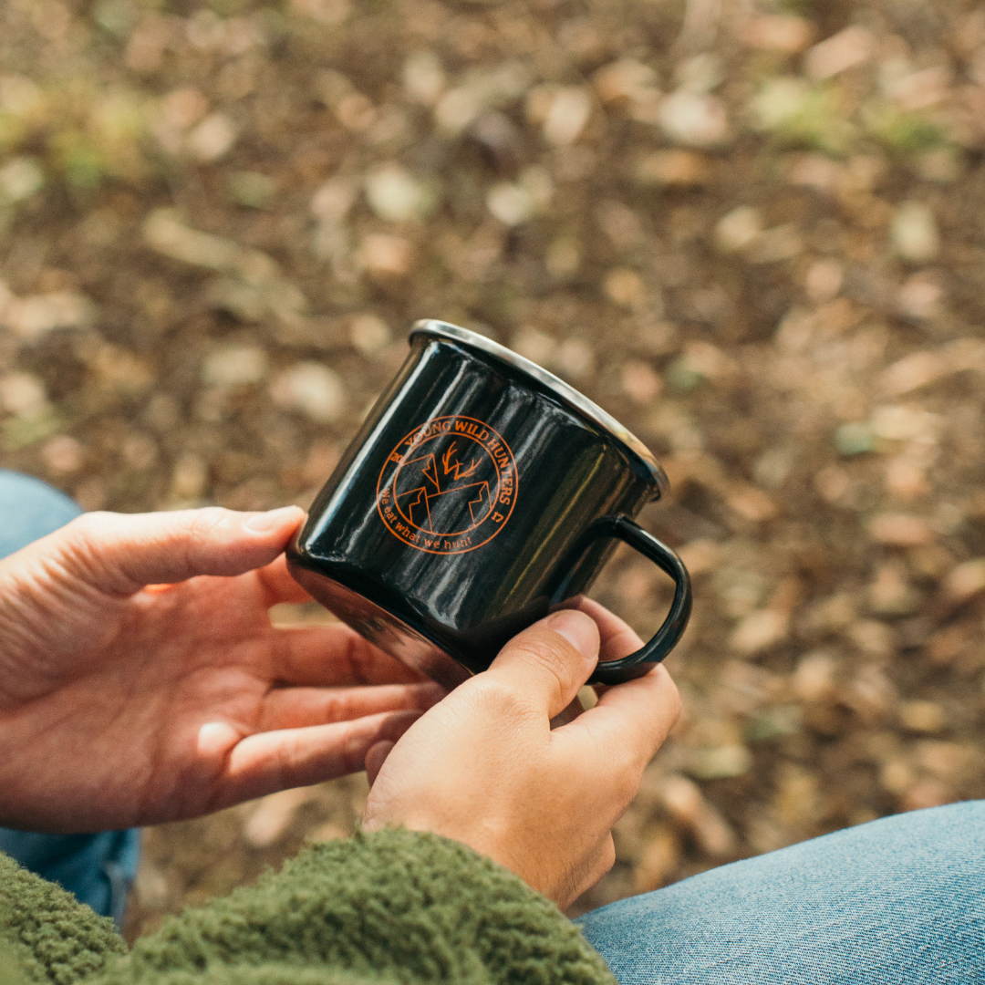 Young Wild Hunters Camping Mug