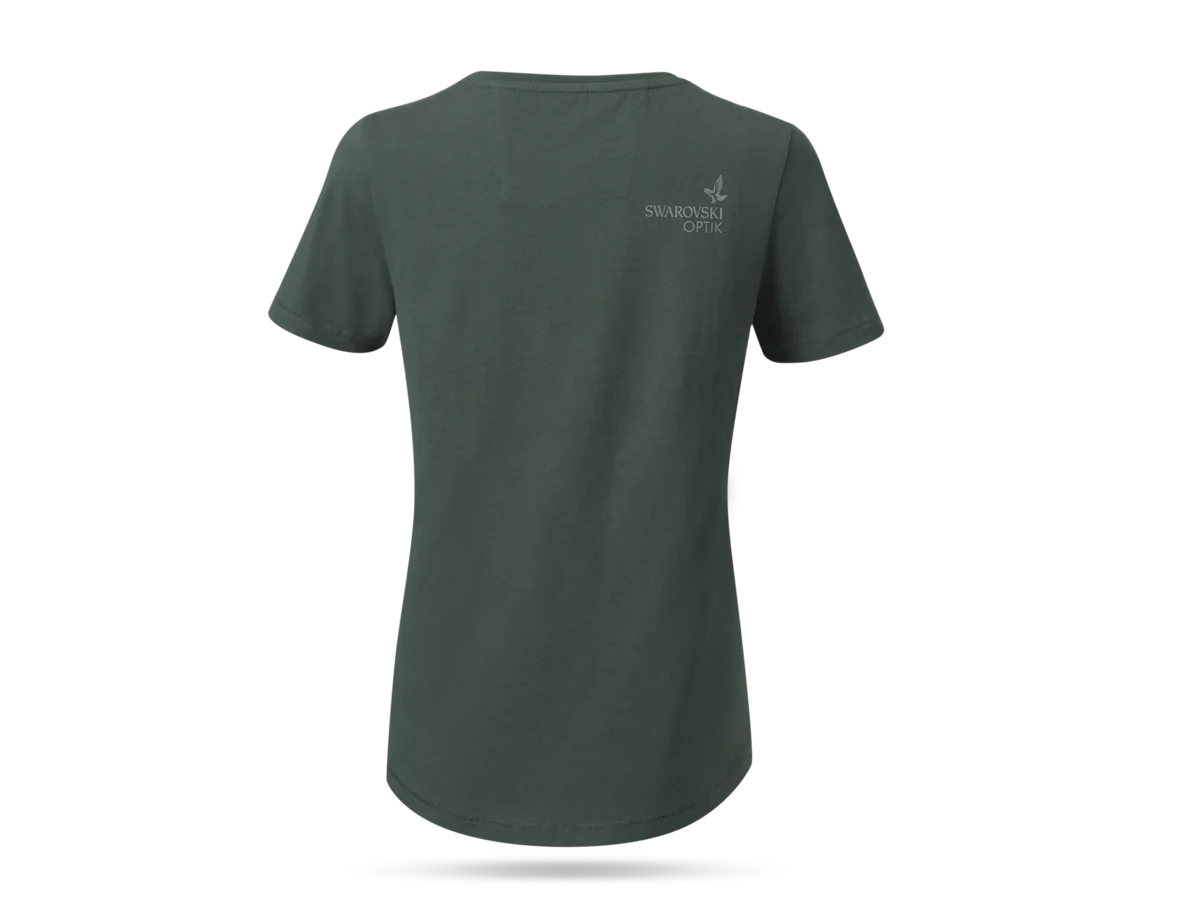 Camiseta mujer con ciervo Swarovski Optik