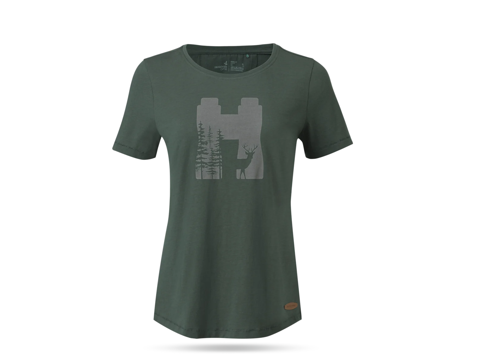 Camiseta mujer con ciervo Swarovski Optik