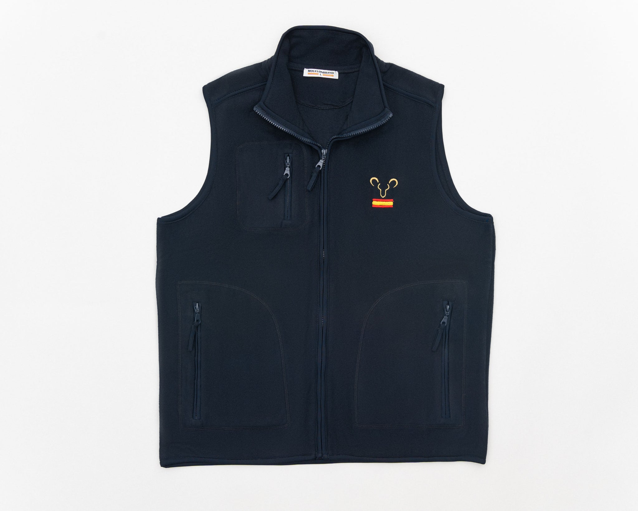 Navy Blue Fleece Vest - MouflonBrand