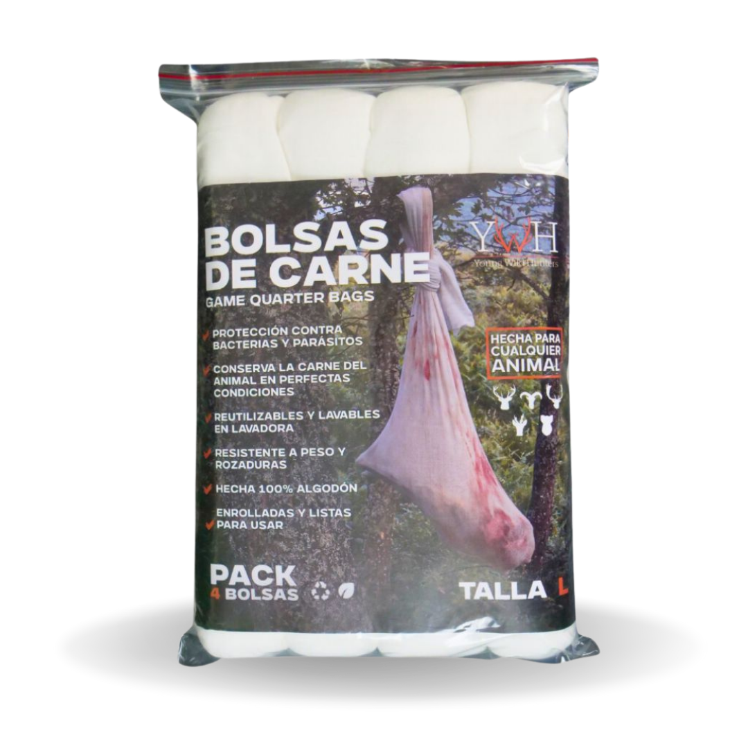 Pack de 4 Bolsas para transporte de carne Young Wild Hunters