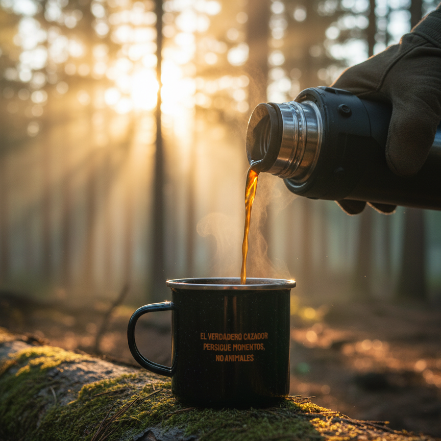 Young Wild Hunters Camping Mug