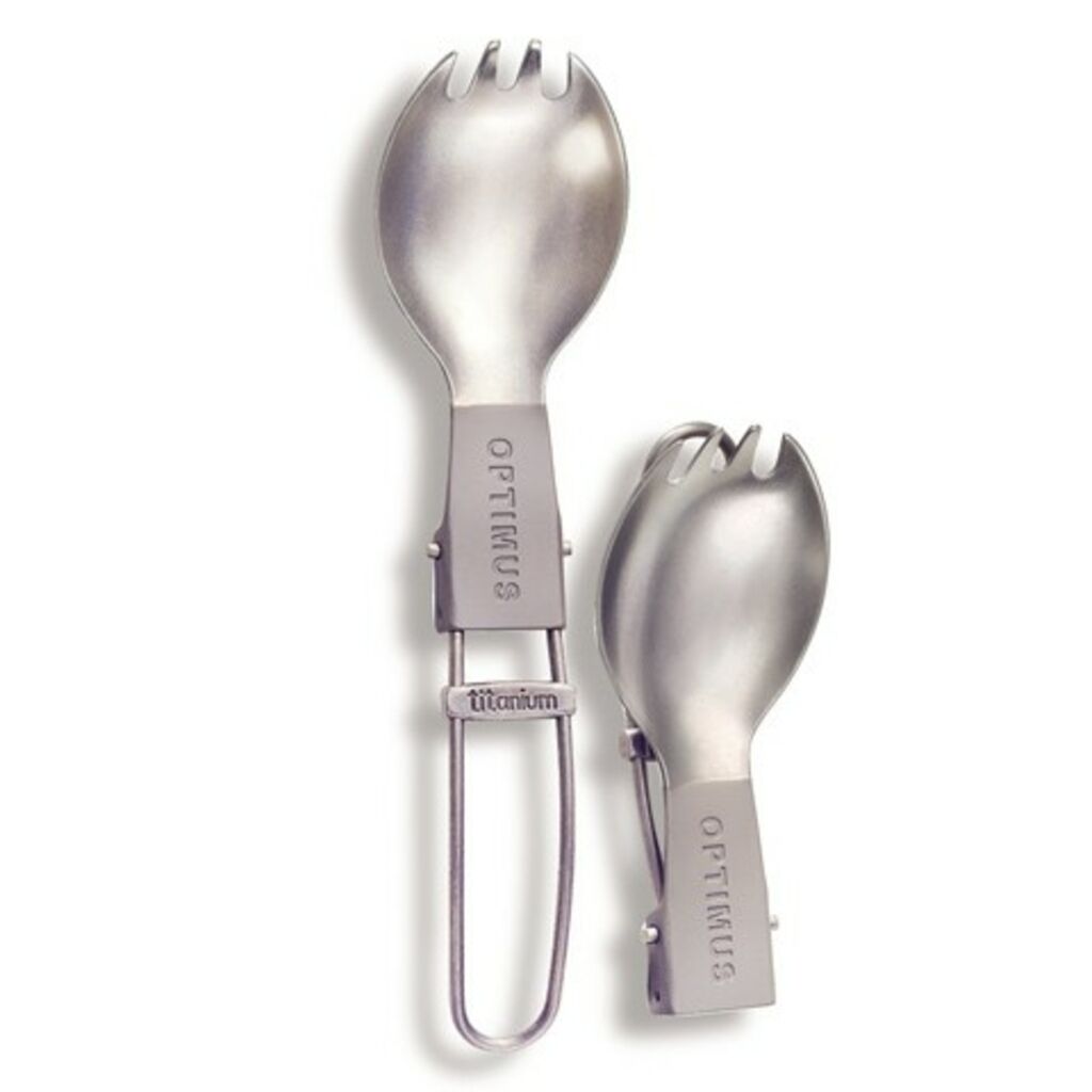 Spork de titanio Optimus plegable