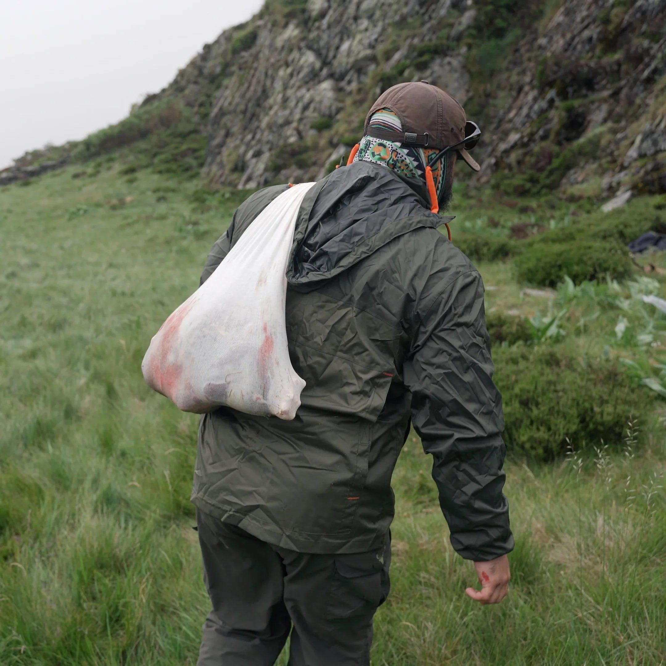Bolsa para transporte de animales cazados