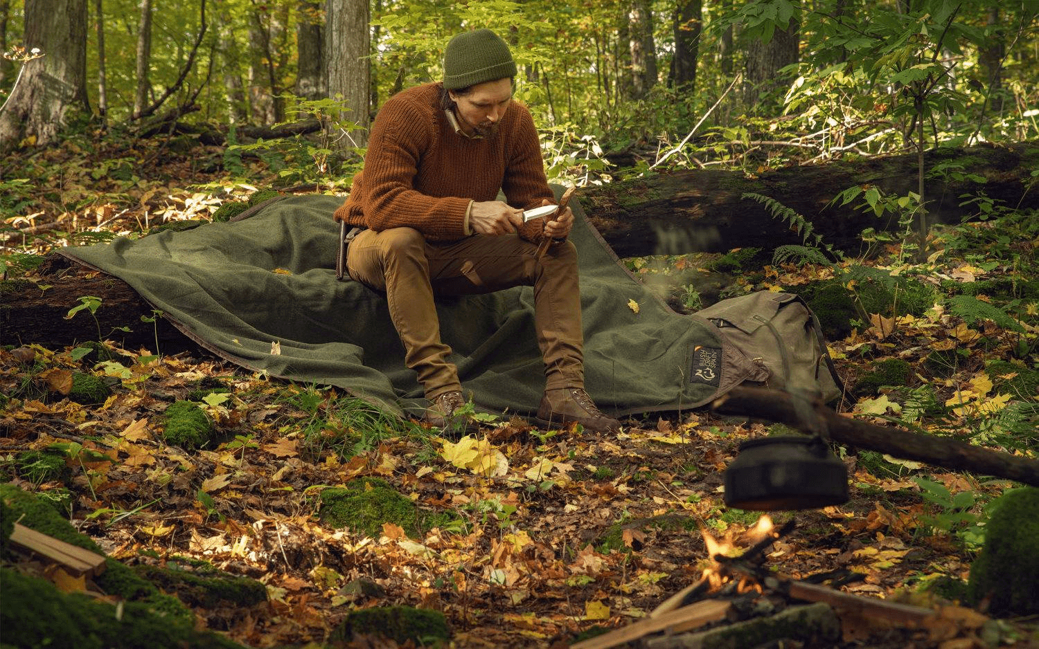 Paño De Lana y Hule Marrón - Young Wild Hunters
