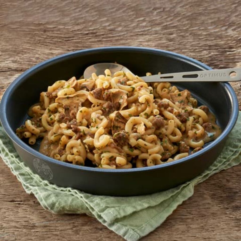 Beef stew with Trek'n Eat noodles