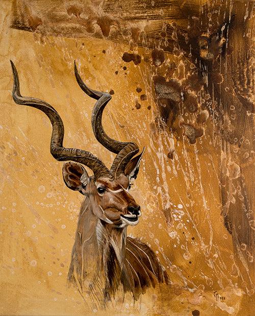 Cuadro de caza "Majestuosidad en la sabana"