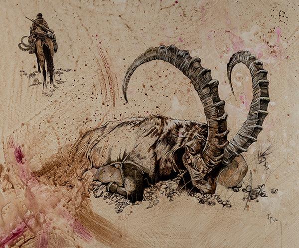 Cuadro de caza "Más allá de las alturas"