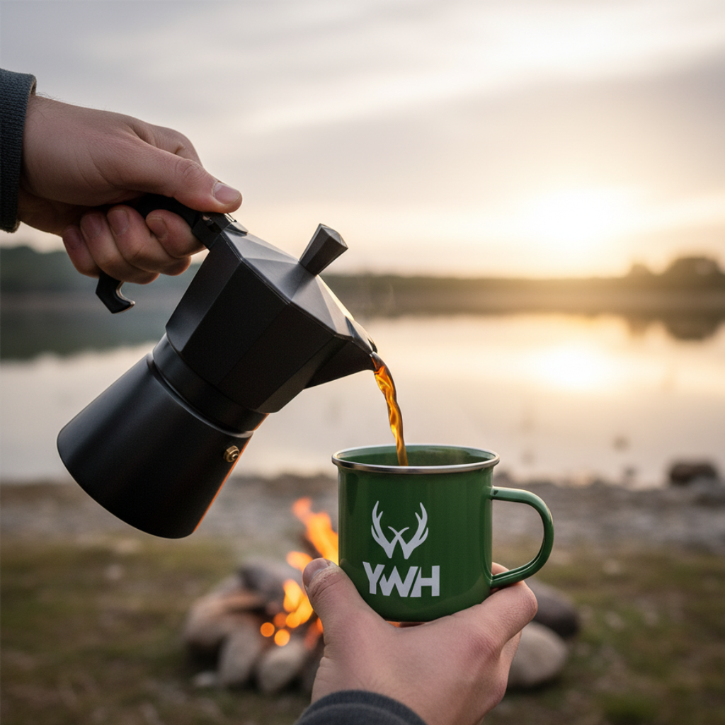 Young Wild Hunters Camping Mug 