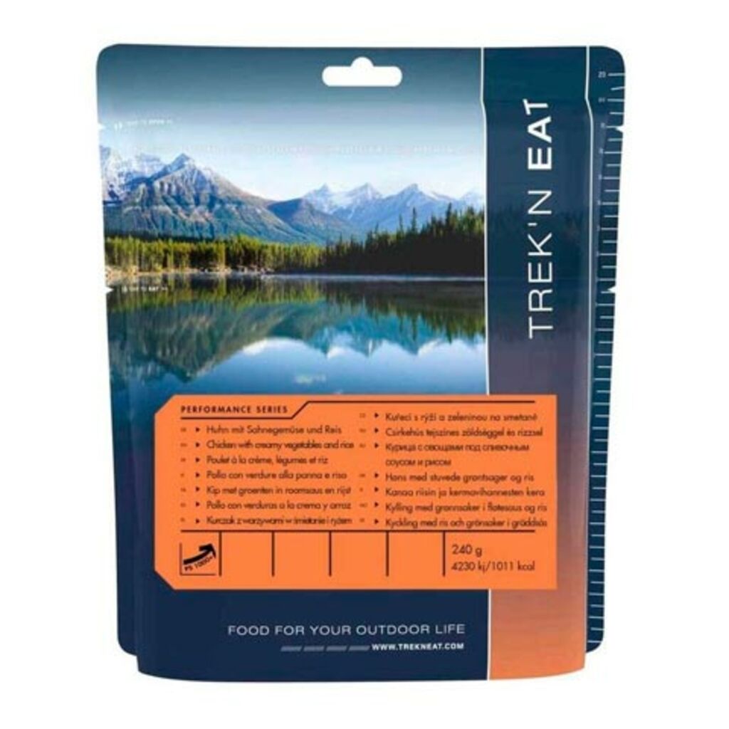 Chicken with cream of vegetables and rice Trek'n Eat PS1000+