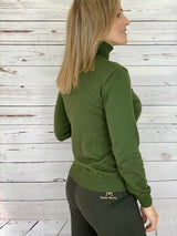 Women's Hunting Sweater High Neck Green
