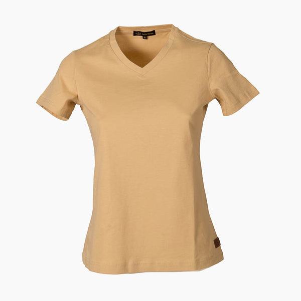 Camiseta Caza Mujer Basic C/P Camel