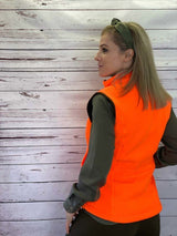 Women's Reversible Fleece Hunting Vest Brown