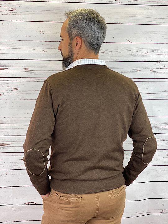 Men's Basic Hunting Sweater Brown