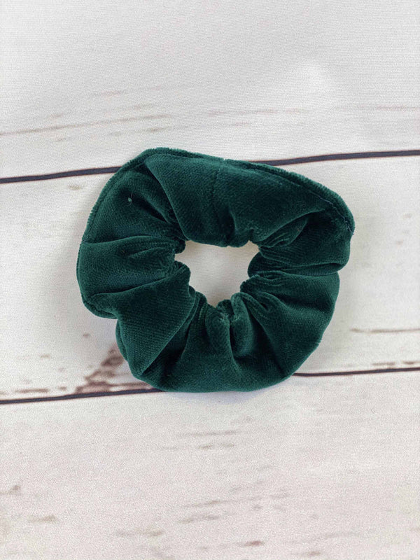 Green Velvet scrunchie