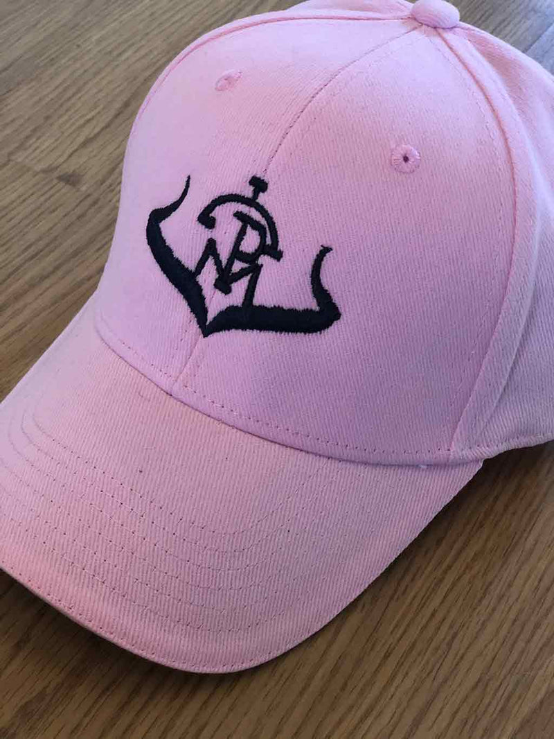 Hunting Cap Unisex Basic Pink Navy Logo