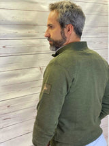 Men's Hunting Sweater Zipper Green