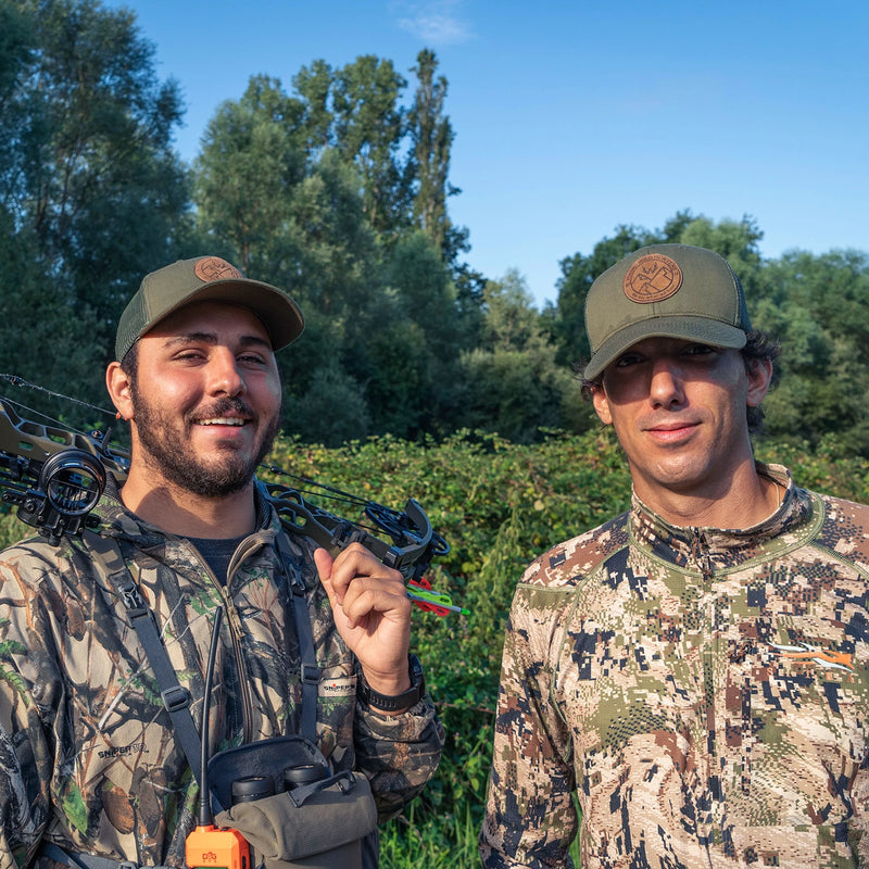 gorra de caza verde young wild hunters para cazadores profesionales