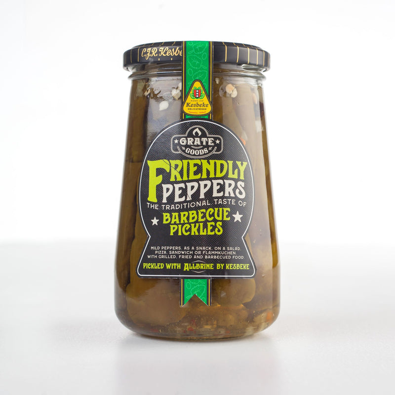 FRIENDLY PEPPERS BARBECUE PICKLES 370GR